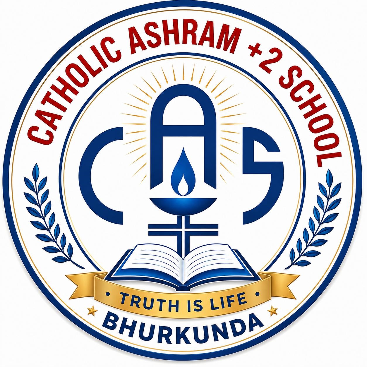 Catholic Ashram +2 School Logo